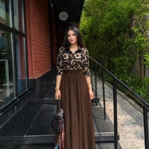 Floral Skirt Tops Set
